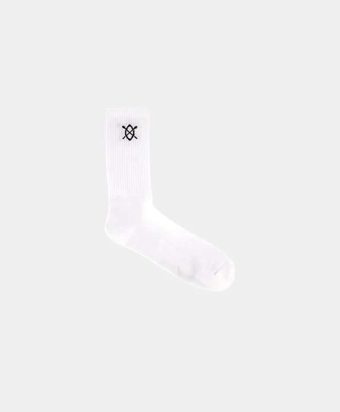 White Essential Logo Socks White MenWomen Daily Paper Socks