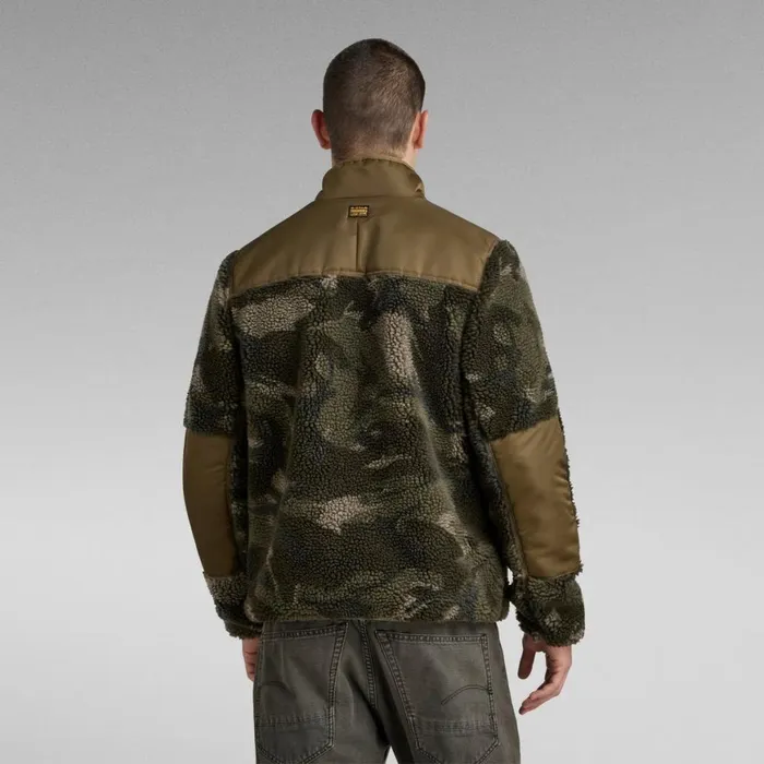 Winter Coats Men GStar RAW Fleece Jacket Turf Woodland Camo