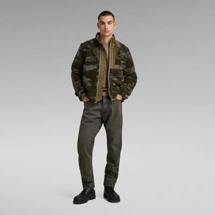Winter Coats Men GStar RAW Fleece Jacket Turf Woodland Camo