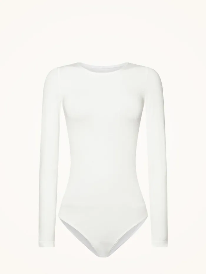 Wolford Berlin Body White Women Longsleeve Bodies