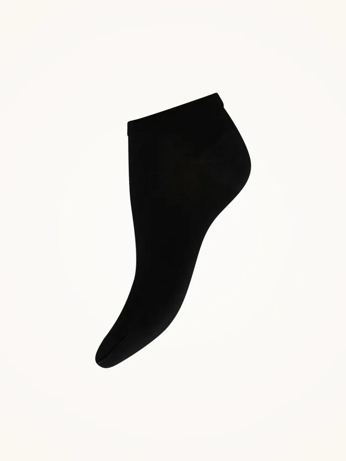 Wolford Cotton Sneaker Socks Black Women Socks