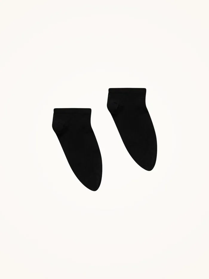 Wolford Cotton Sneaker Socks Black Women Socks