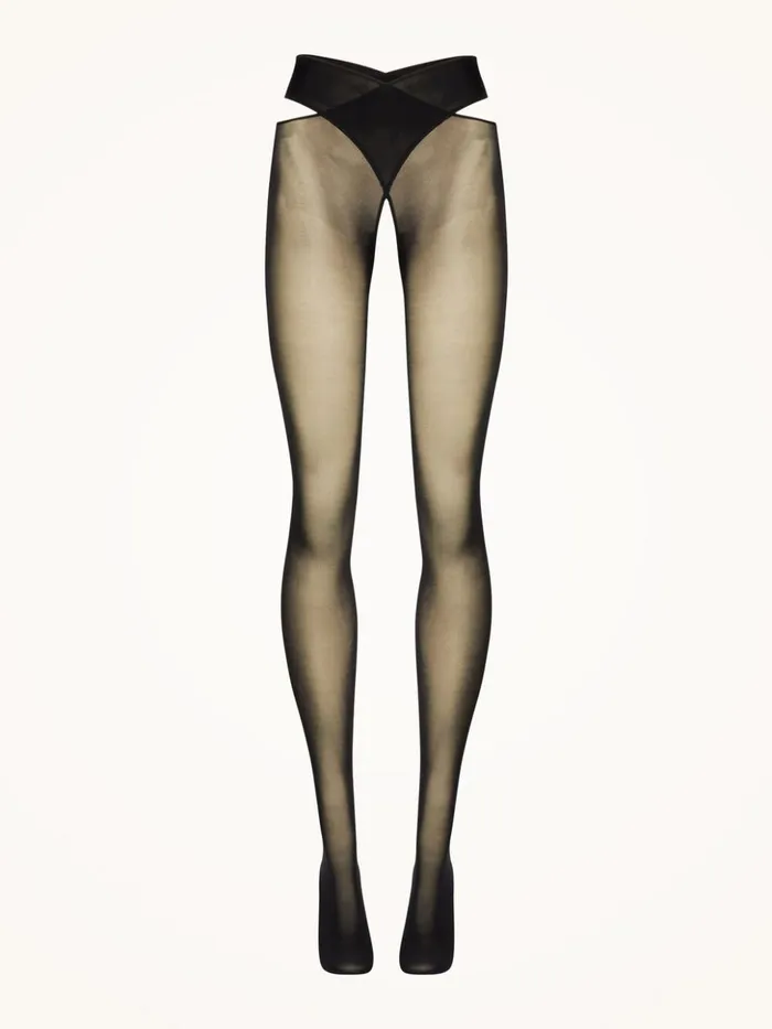 Wolford Individual 12 StayHip Black Women Tights