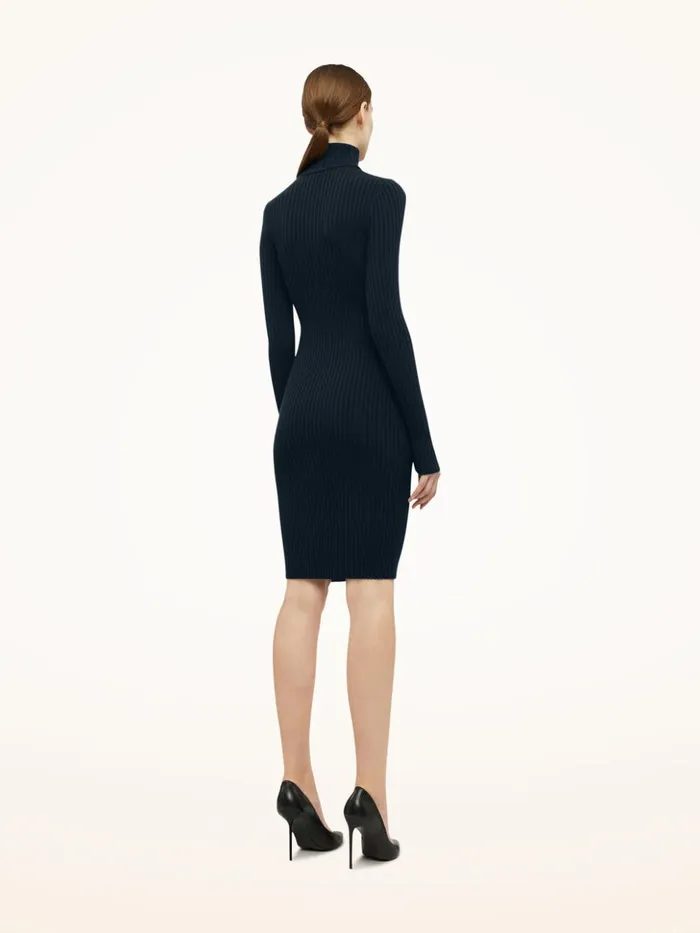 Wolford Merino Rib Dress Deep Night Women Dresses and Skirts