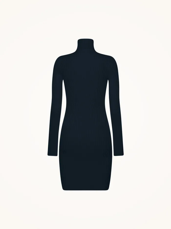Wolford Merino Rib Dress Deep Night Women Dresses and Skirts