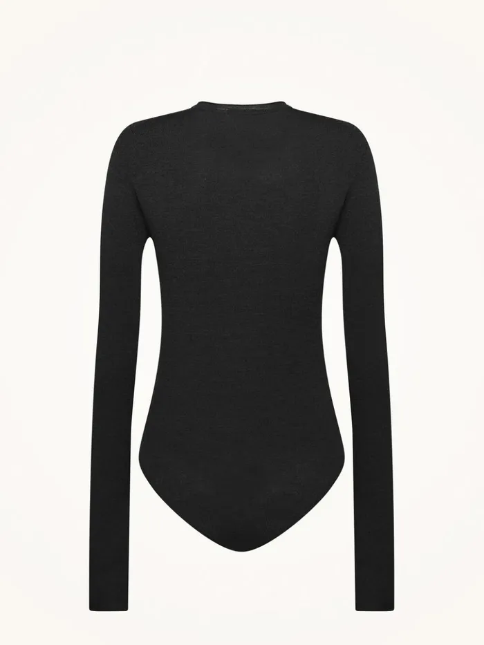 Wolford The Merino Body Black Women Longsleeve Bodies