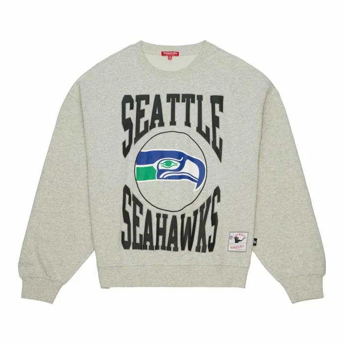 Women039s Hoodies and Sweatshirts Mitchell and Ness Women039s Logo Lightweight Crew 30 Seattle Seahawks Women039s Hoodies and Sweatshirts Mitchell and Ness Women039s Logo Lightweight Crew 30 Seattle Seahawks