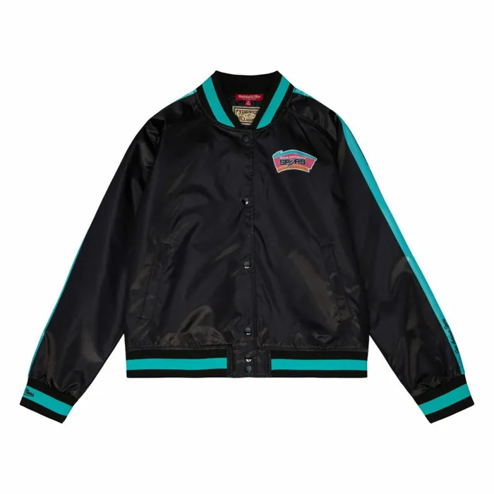 Women039s Jackets and Outerwear Mitchell and Ness Women039s Raglan Satin Jacket San Antonio Spurs Women039s Jackets and Outerwear Mitchell and Ness Women039s Raglan Satin Jacket San Antonio Spurs