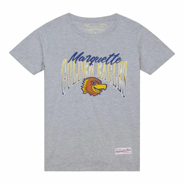 Women039s TShirts and Tops Mitchell and Ness Women039s Script Arc Tee Marquette University Women039s TShirts and Tops Mitchell and Ness Women039s Script Arc Tee Marquette University