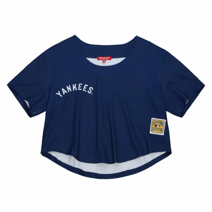 Women039s TShirts and Tops Mitchell and Ness Women039s SS Button Crop New York Yankees Women039s TShirts and Tops Mitchell and Ness Women039s SS Button Crop New York Yankees