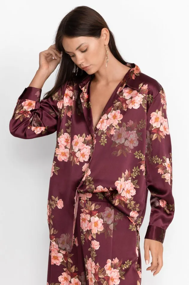 Women Amanza Roll Sleeve Shirt Winonna Johnny Was Tops