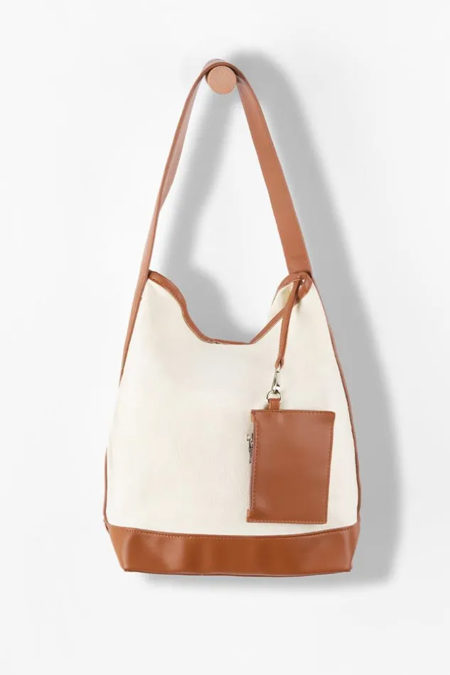 Women Bags Cupshe Anakena Patchwork Canvas Shoulder Bag Multicolor