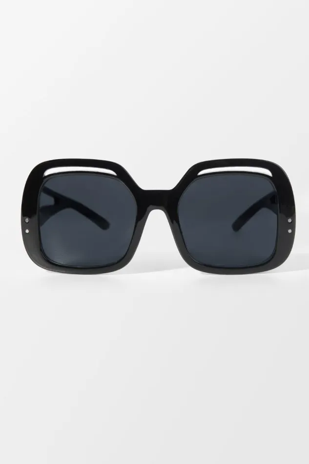 Women Bags Cupshe FearneBlack Oversized Retro Sunglass Black