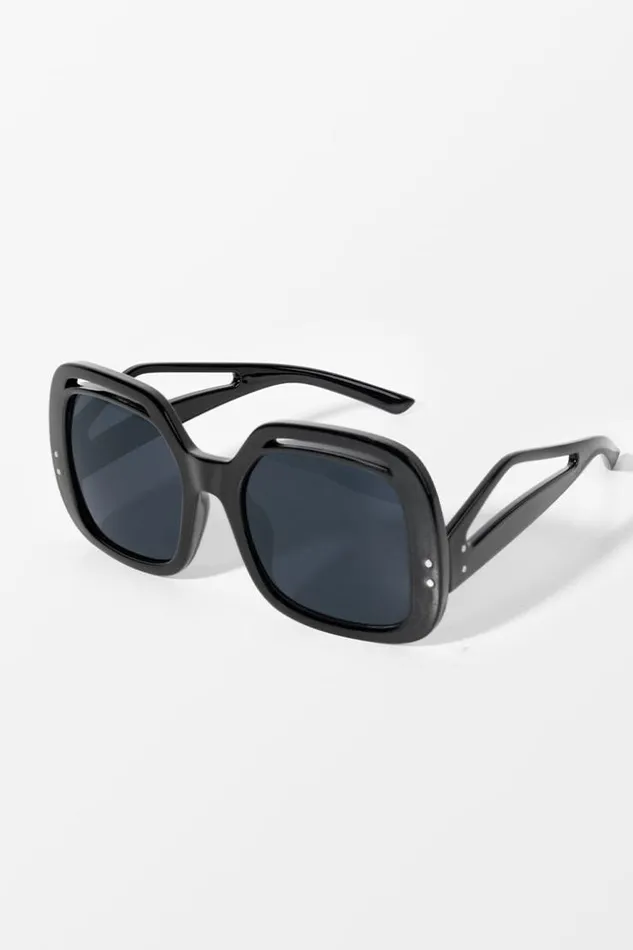 Women Bags Cupshe FearneBlack Oversized Retro Sunglass Black