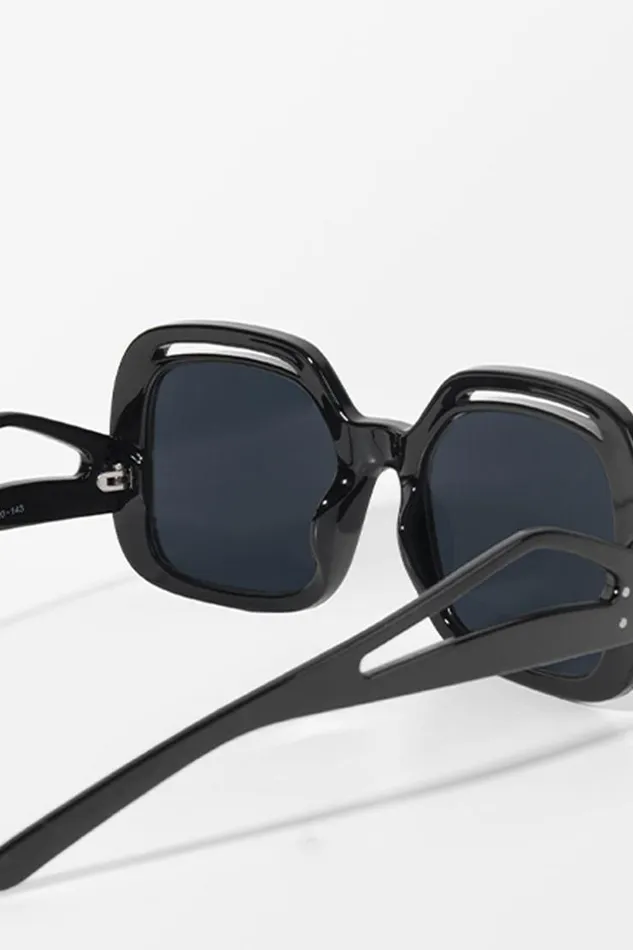 Women Bags Cupshe FearneBlack Oversized Retro Sunglass Black
