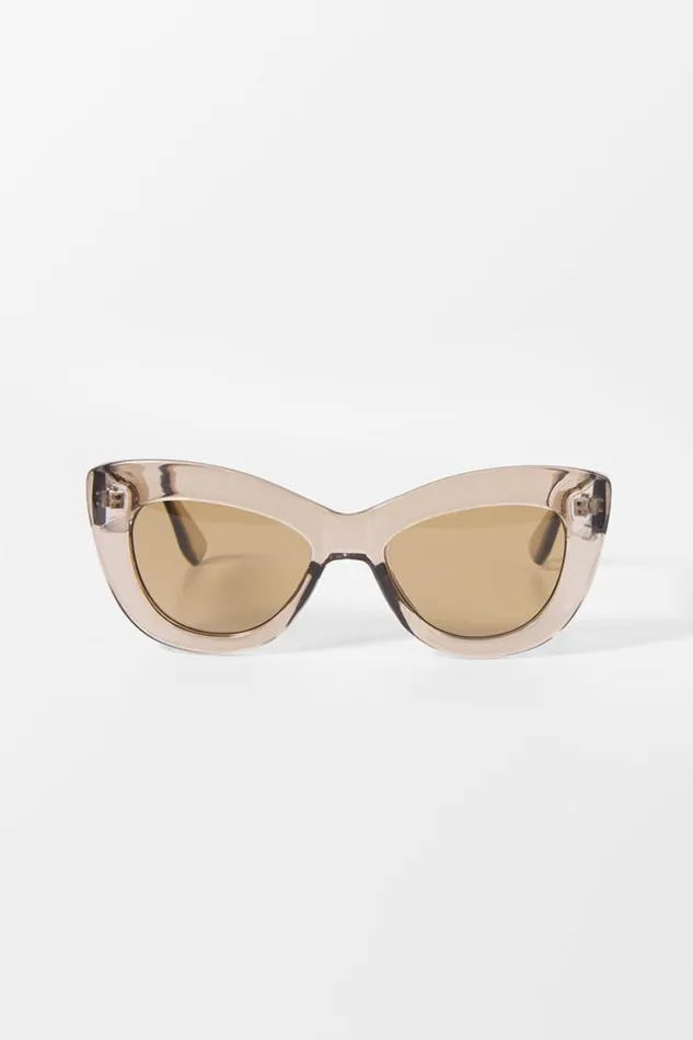 Women Bags Cupshe Newport Beach Square Missy Sunglasses Brown