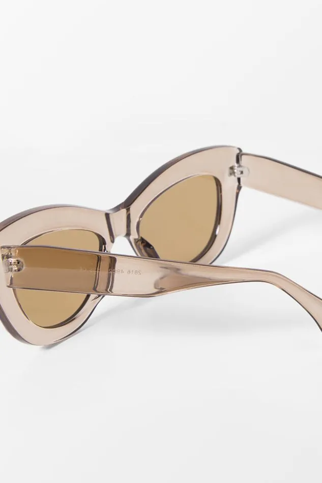 Women Bags Cupshe Newport Beach Square Missy Sunglasses Brown