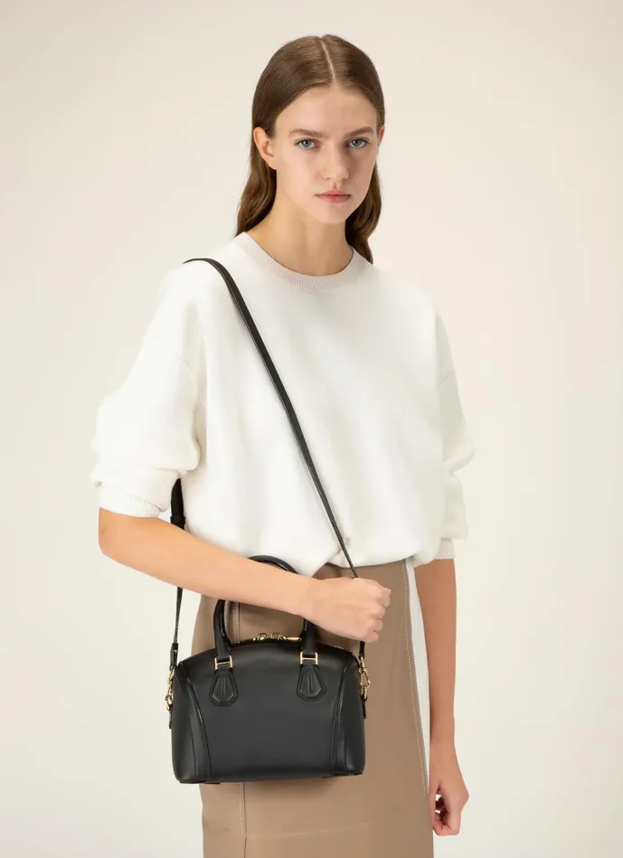Women Bally Mini And Belt Bags Saffi Small 8211 Leather Minibag In Black