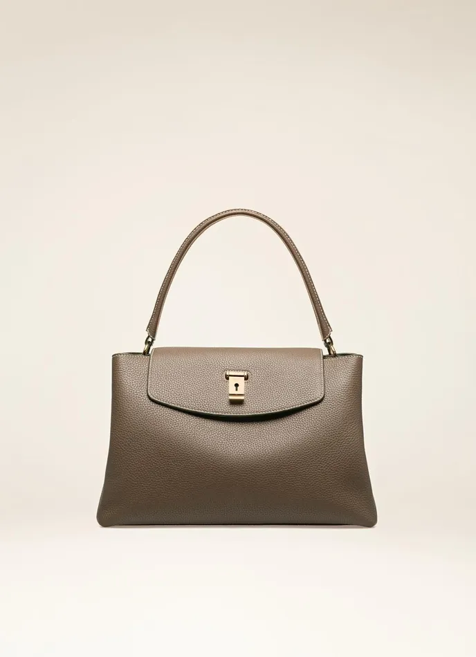 Women Bally Top Handle Bags Layka 8211 Leather Top Handle Bag In Brown