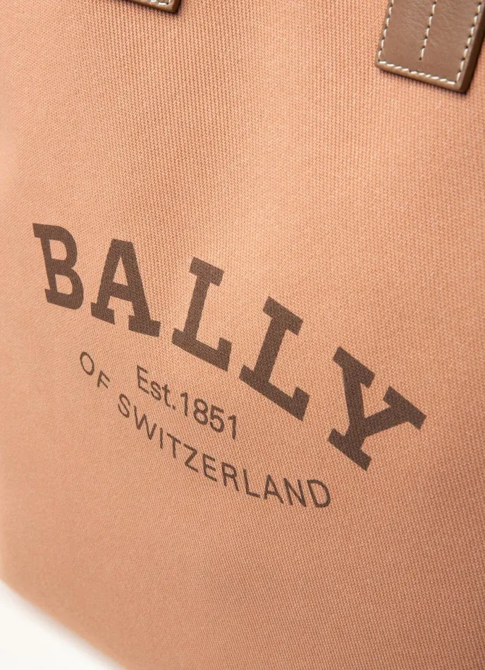 Women Bally Tote Bags Crystalia XL 8211 Fabric Tote Bag In Pink
