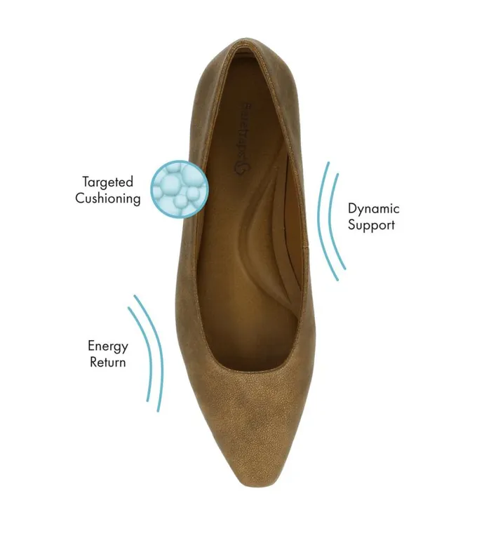 Women Baretraps Dress Shoes Rhonda Casual Flat Bronze Women Baretraps Dress Shoes Rhonda Casual Flat Bronze