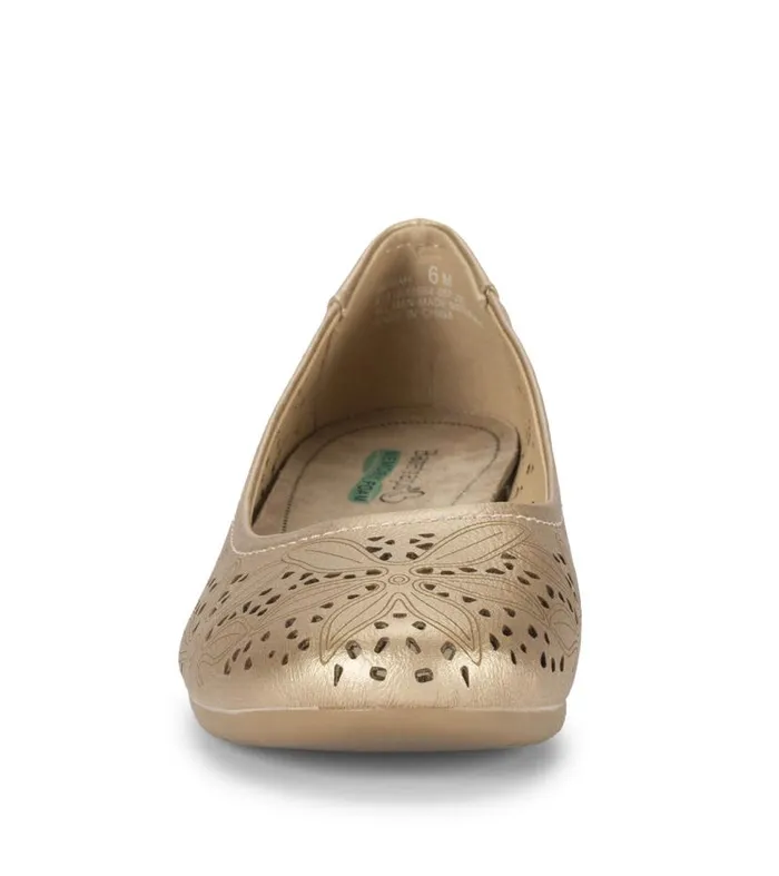 Women Baretraps Flats and Loafers Mariah Casual Flat Light Gold Women Baretraps Flats and Loafers Mariah Casual Flat Light Gold