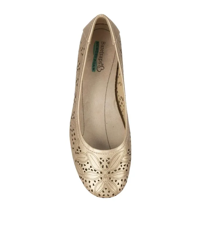 Women Baretraps Flats and Loafers Mariah Casual Flat Light Gold Women Baretraps Flats and Loafers Mariah Casual Flat Light Gold
