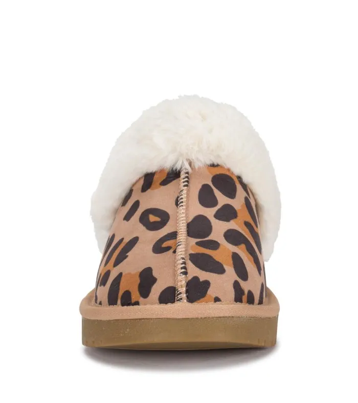 Women Baretraps Flats and Loafers Teegan Clog Slipper Leopard Women Baretraps Flats and Loafers Teegan Clog Slipper Leopard