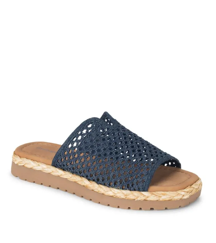 Women Baretraps Slides and Slip On Sandals Tasmine Slide Sandal Dark Denim