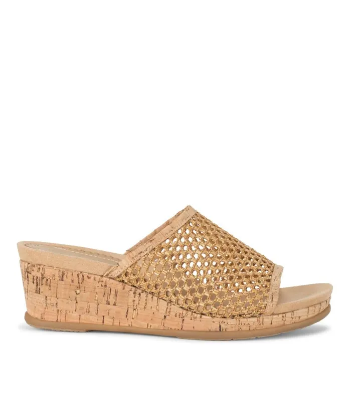 Women Baretraps Wedge Sandals Flossey Wedge Slide Sandal Natural Women Baretraps Wedge Sandals Flossey Wedge Slide Sandal Natural