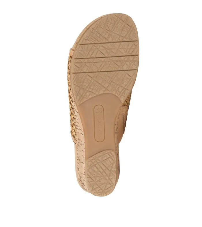 Women Baretraps Wedge Sandals Flossey Wedge Slide Sandal Natural Women Baretraps Wedge Sandals Flossey Wedge Slide Sandal Natural