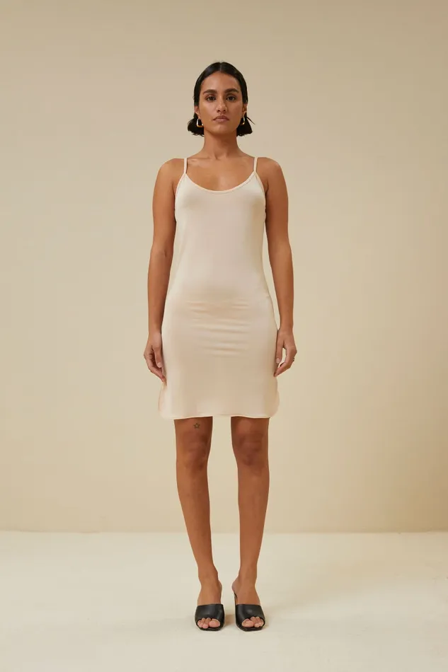 Women Basic Underdress Nude Bybar Dresses