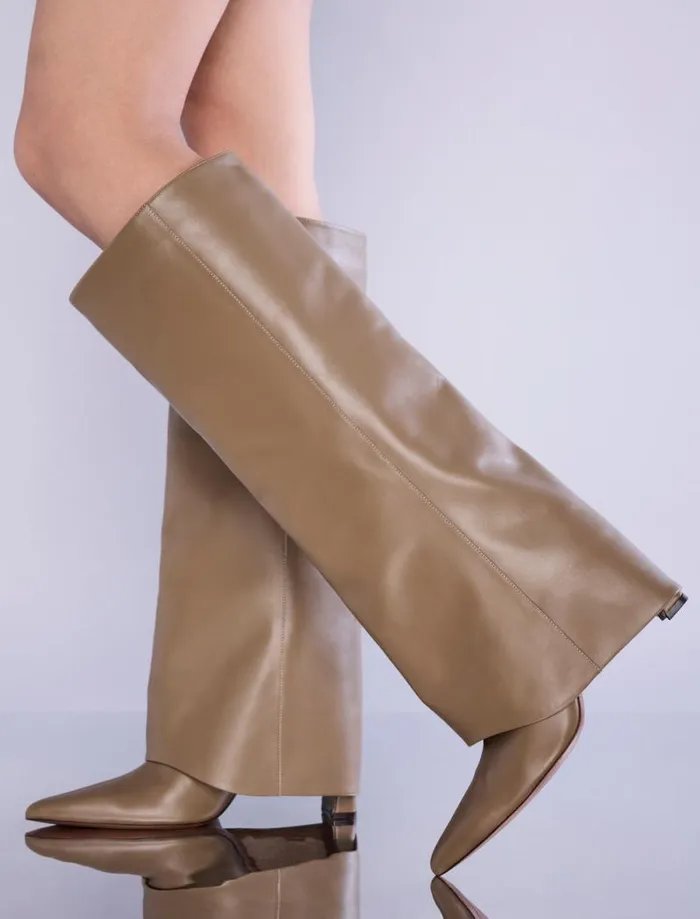Women BCBG Shoes Ebana Hooded Boot Ochre