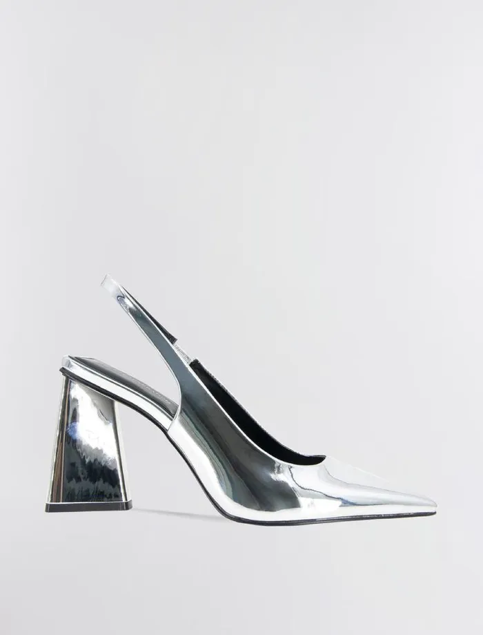 Women BCBG Shoes Trina Pump Heel Silver Women BCBG Shoes Trina Pump Heel Silver