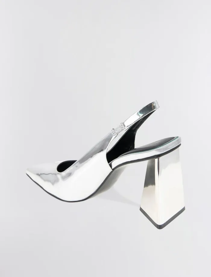 Women BCBG Shoes Trina Pump Heel Silver Women BCBG Shoes Trina Pump Heel Silver