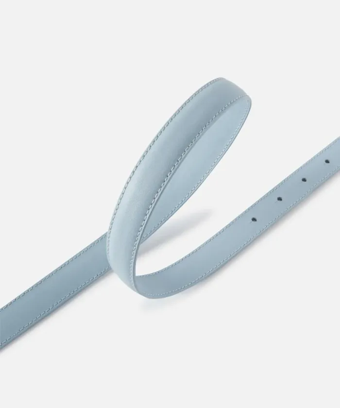 Women Belts Pinko Thin Colourblock Love Birds Leather Belt 2cm Light Blueblock Colour Women Belts Pinko Thin Colourblock Love Birds Leather Belt 2cm Light Blueblock Colour