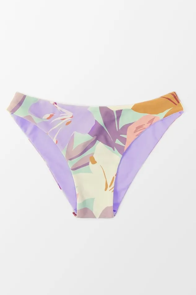 Women Bikini Bottoms Cupshe Tanya Floral Reversible Bikini Bottom Multicolor