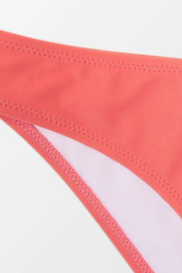Women Bikini Sets Cupshe Briella Triangle Striped And Peachy Crisscross Bikini Multicolor