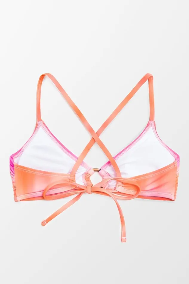 Women Bikini Tops Cupshe Radiant Sun Ombre ORing Bikini Top Multicolor