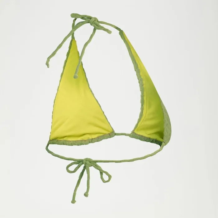 Women Bikinis and Tankinis Speedo FLU3NTE Terry Triange Bikini Top Green