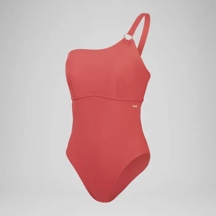 Women BodyShaping Speedo Women039s Shaping Asymmetric Swimsuit Red
