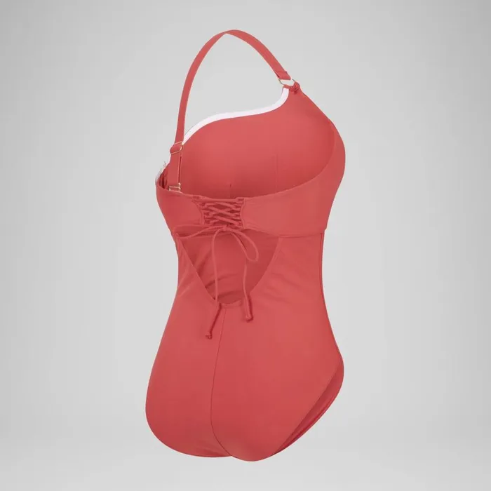 Women BodyShaping Speedo Women039s Shaping Asymmetric Swimsuit Red
