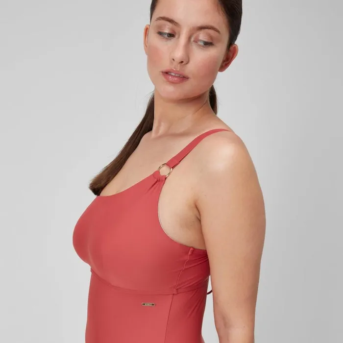 Women BodyShaping Speedo Women039s Shaping Asymmetric Swimsuit Red