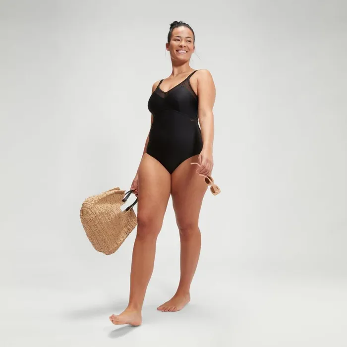 Women BodyShaping Speedo Women039s Shaping LuniaGlow Swimsuit Black