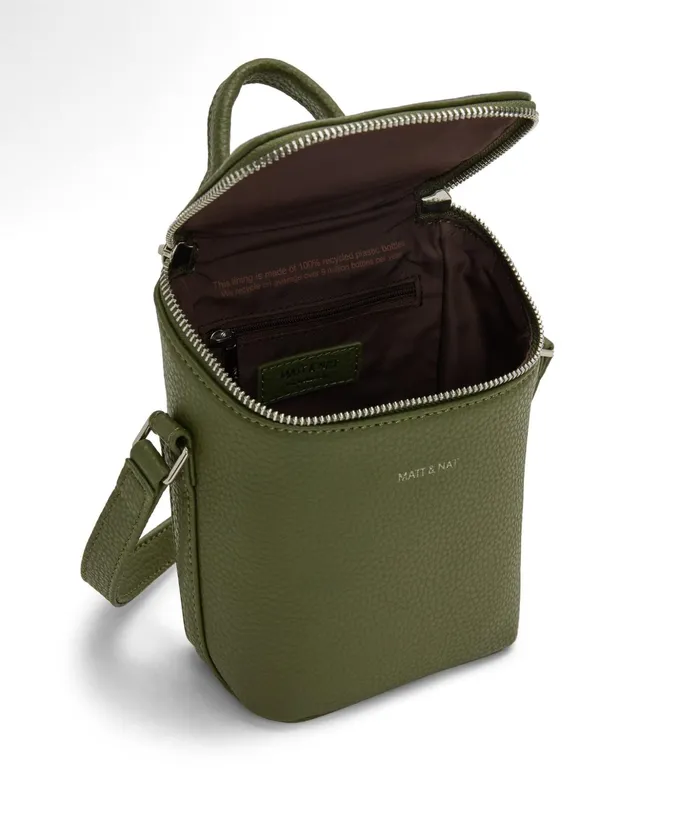 Women Brave Micro Vegan Crossbody Bag 8211 Purity Meadow Matt and Nat Crossbody