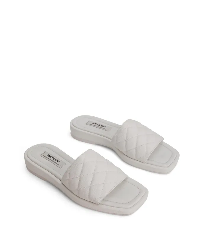 Women Brie Vegan Sandals White Matt and Nat Sandals