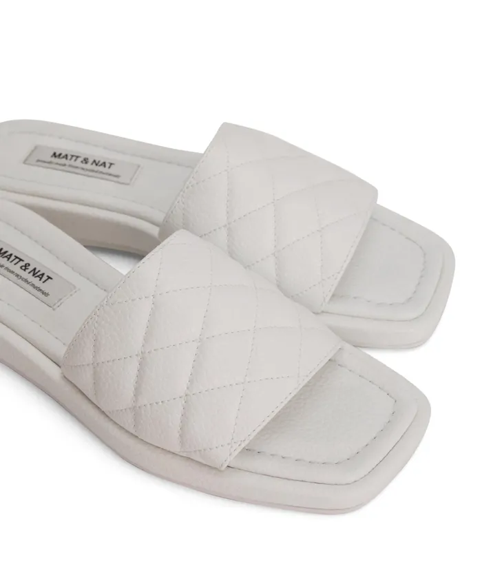 Women Brie Vegan Sandals White Matt and Nat Sandals