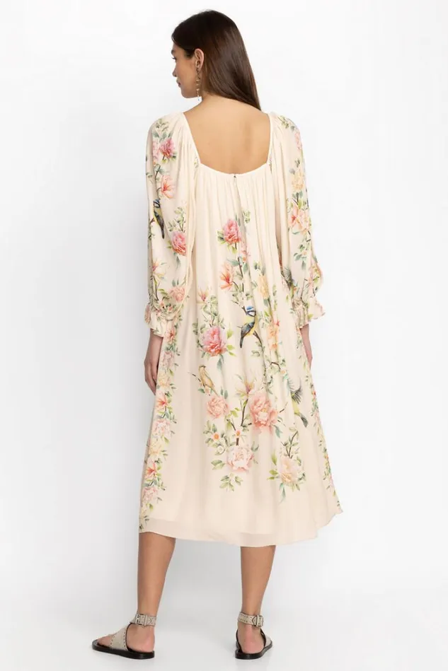 Women BYRDIE VISCOSE MIDI DRESS Ecru Johnny Was Dresses Women BYRDIE VISCOSE MIDI DRESS Ecru Johnny Was Dresses