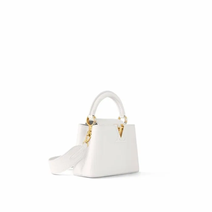 Women Capucines Bag Louis Vuitton Louis Vuitton Capucines MINI White M23456 Black M56669 Orange M22863 8211 Louis Vuitton Handbag Store