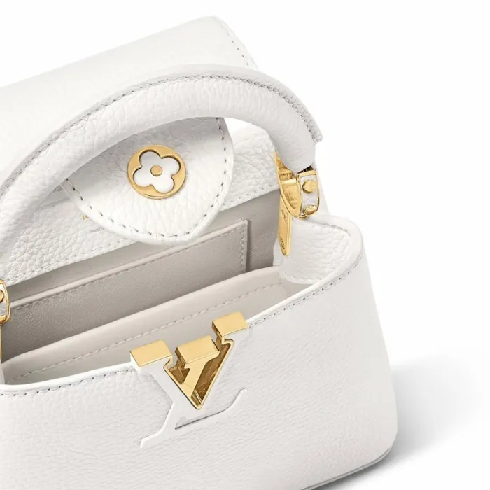 Women Capucines Bag Louis Vuitton Louis Vuitton Capucines MINI White M23456 Black M56669 Orange M22863 8211 Louis Vuitton Handbag Store